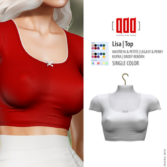 Second Life Marketplace - [ADD] Lisa Top - White